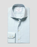 Charles Tyrwhitt Non-Iron Stretch Greenwich Weave Shirt – Aqua Green