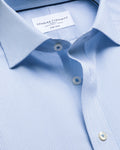 Charles Tyrwhitt Non-Iron Stretch Greenwich Weave Shirt – Cornflower Blue