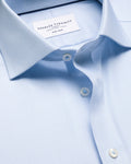 Charles Tyrwhitt Non-Iron Stretch Greenwich Weave Shirt – Light Blue