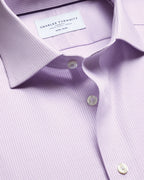 Charles Tyrwhitt Non-Iron Stretch Greenwich Weave Shirt – Lilac
