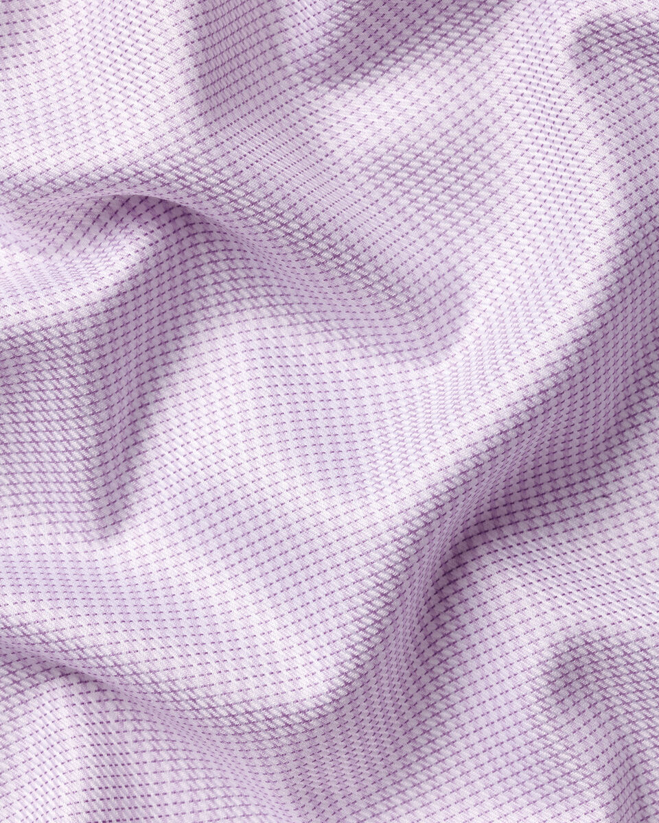 Charles Tyrwhitt Non-Iron Stretch Greenwich Weave Shirt – Lilac