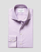 Charles Tyrwhitt Non-Iron Stretch Greenwich Weave Shirt – Lilac