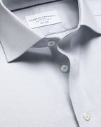 Charles Tyrwhitt Non-Iron Stretch Greenwich Weave Shirt - Grey