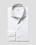 Charles Tyrwhitt Non-Iron Stretch Greenwich Weave Shirt - White