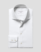 Charles Tyrwhitt Non-Iron Stretch Greenwich Weave Shirt - White