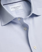 Charles Tyrwhitt Non-Iron Stretch Trafalgar Weave Shirt - Ice Blue