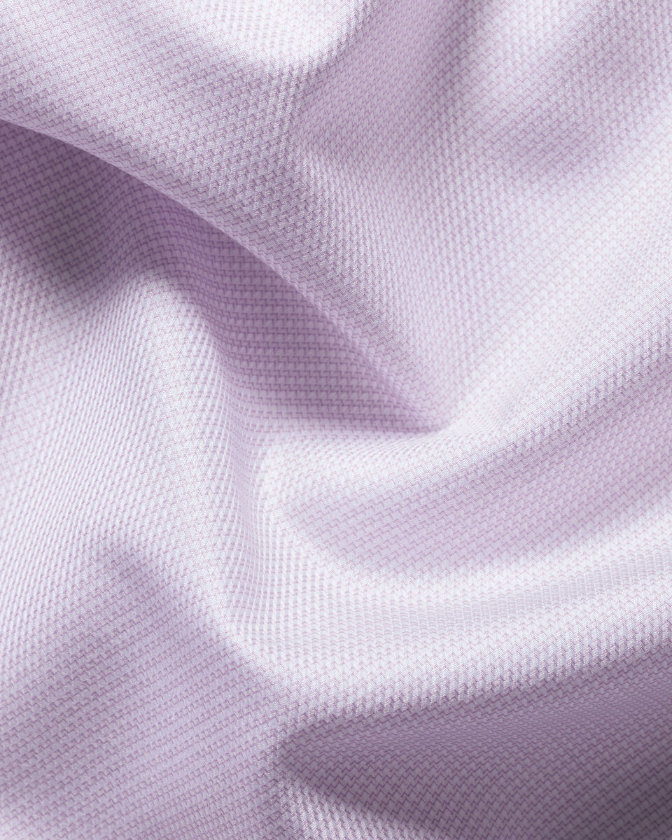 Charles Tyrwhitt Non-Iron Stretch Trafalgar Weave Shirt - Lilac