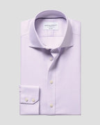 Charles Tyrwhitt Non-Iron Stretch Trafalgar Weave Shirt - Lilac