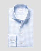Charles Tyrwhitt Non-Iron Stretch Trafalgar Weave Shirt - Ocean Blue