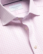 Charles Tyrwhitt Non-Iron Stretch Trafalgar Weave Shirt - Pink