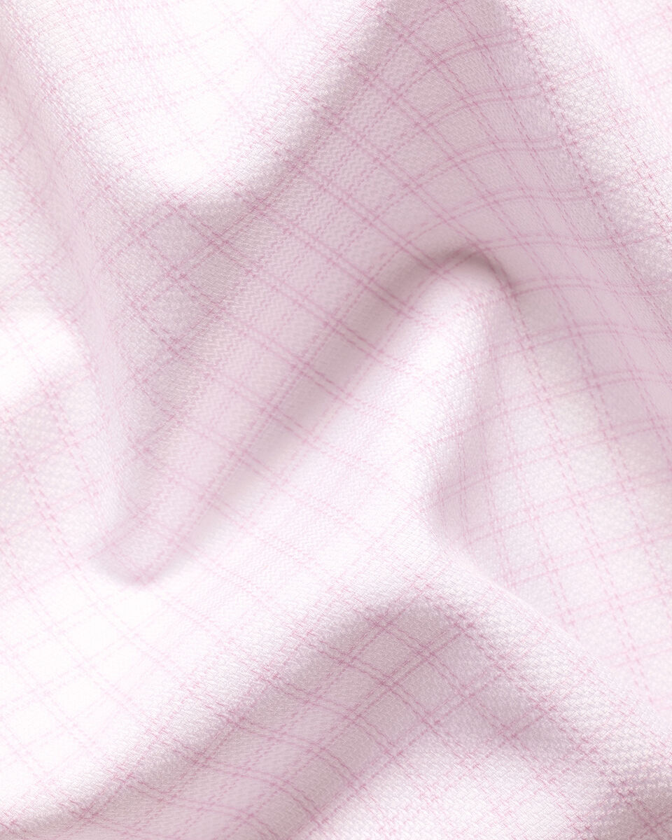 Charles Tyrwhitt Non-Iron Stretch Trafalgar Weave Shirt - Pink