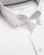 Charles Tyrwhitt Non-Iron Stretch Pinpoint Oxford Shirt - White