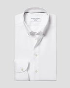 Charles Tyrwhitt Non-Iron Stretch Pinpoint Oxford Shirt - White