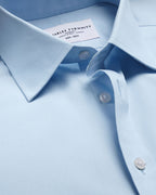 Charles Tyrwhitt Non-Iron Stretch Poplin Shirt - Sky Blue