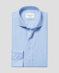 Charles Tyrwhitt Non-Iron Herringbone Shirt - Sky Blue