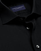 Charles Tyrwhitt Non-Iron Stretch Poplin Shirt - Black