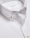 Charles Tyrwhitt Smart Non-Iron Twill Button-Down Shirt - White