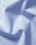 Charles Tyrwhitt Non-Iron Twill Check Shirt - Cornflower Blue