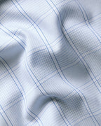 Charles Tyrwhitt Non-Iron Twill Prince of Wales Check Shirt - Light Blue
