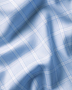 Charles Tyrwhitt Non-Iron Twill Check Shirt - Sky Blue