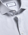 Charles Tyrwhitt Non-Iron Twill Stripe Shirt - Indigo Blue