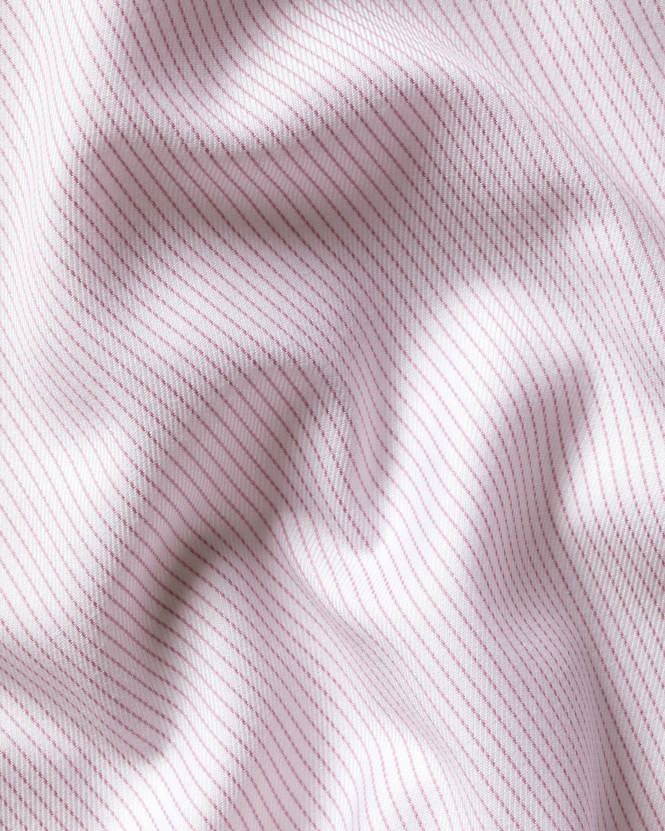 Charles Tyrwhitt Non-Iron Twill Stripe Shirt - Pink