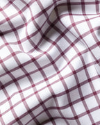 Charles Tyrwhitt Non-Iron Twill Check Shirt - Dark Pink