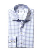 Charles Tyrwhitt Non-Iron Twill Check Shirt - Sky Blue