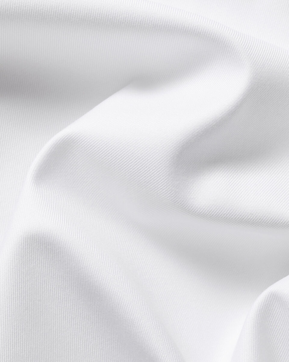 Charles Tyrwhitt Non-Iron Twill Shirt - White with Navy Buttons