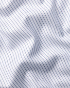 Charles Tyrwhitt Cutaway Collar Non-Iron Twill Stripe Shirt – Indigo Blue