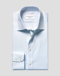 Charles Tyrwhitt Non-Iron Twill Stripe Shirt - Light Blue