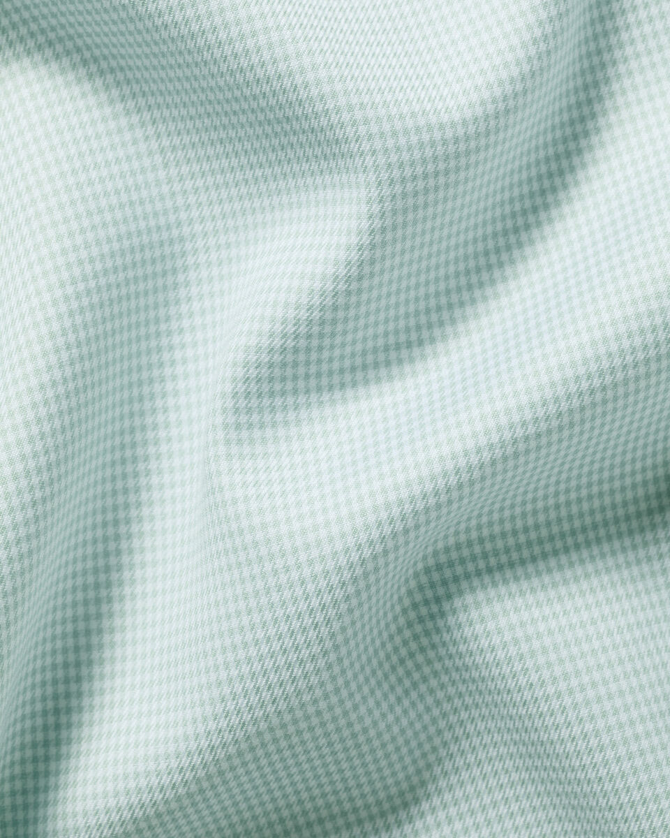 Charles Tyrwhitt Non-Iron Twill Puppytooth Shirt - Green