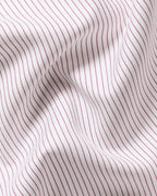 Charles Tyrwhitt Non-Iron Twill Stripe Shirt - Burgundy