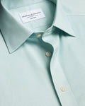 Charles Tyrwhitt Non-Iron Twill Puppytooth Shirt - Green