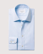 Charles Tyrwhitt Non-Iron Twill Bengal Stripe Shirt - Light Blue