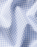 Charles Tyrwhitt Non-Iron Twill Grid Check Shirt - Sky Blue
