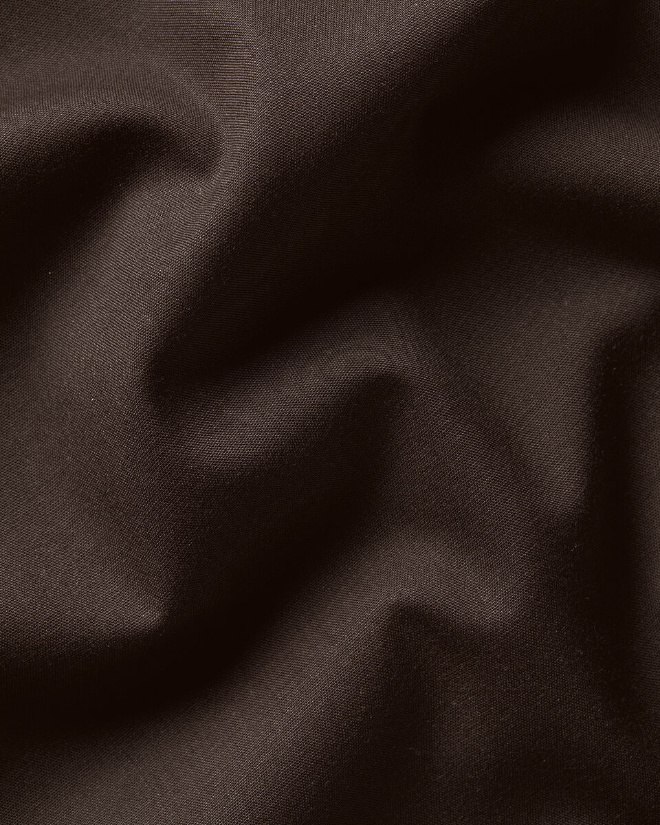 Charles Tyrwhitt Non-Iron Stretch Poplin Shirt - Chocolate