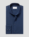 Charles Tyrwhitt Non-Iron Stretch Poplin Shirt - Royal Blue