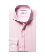 Charles Tyrwhitt Non-Iron Poplin Bengal Stripe Shirt - Pink