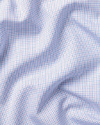 Charles Tyrwhitt Cutaway Collar Non-Iron Stretch Poplin Check Shirt - Lilac & Sky Blue