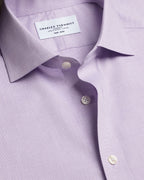 Charles Tyrwhitt Non-Iron Stretch Poplin Shirt - Lilac Purple
