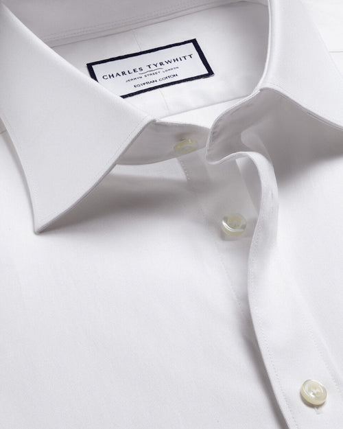 Charles Tyrwhitt Luxury Twill Shirt - White