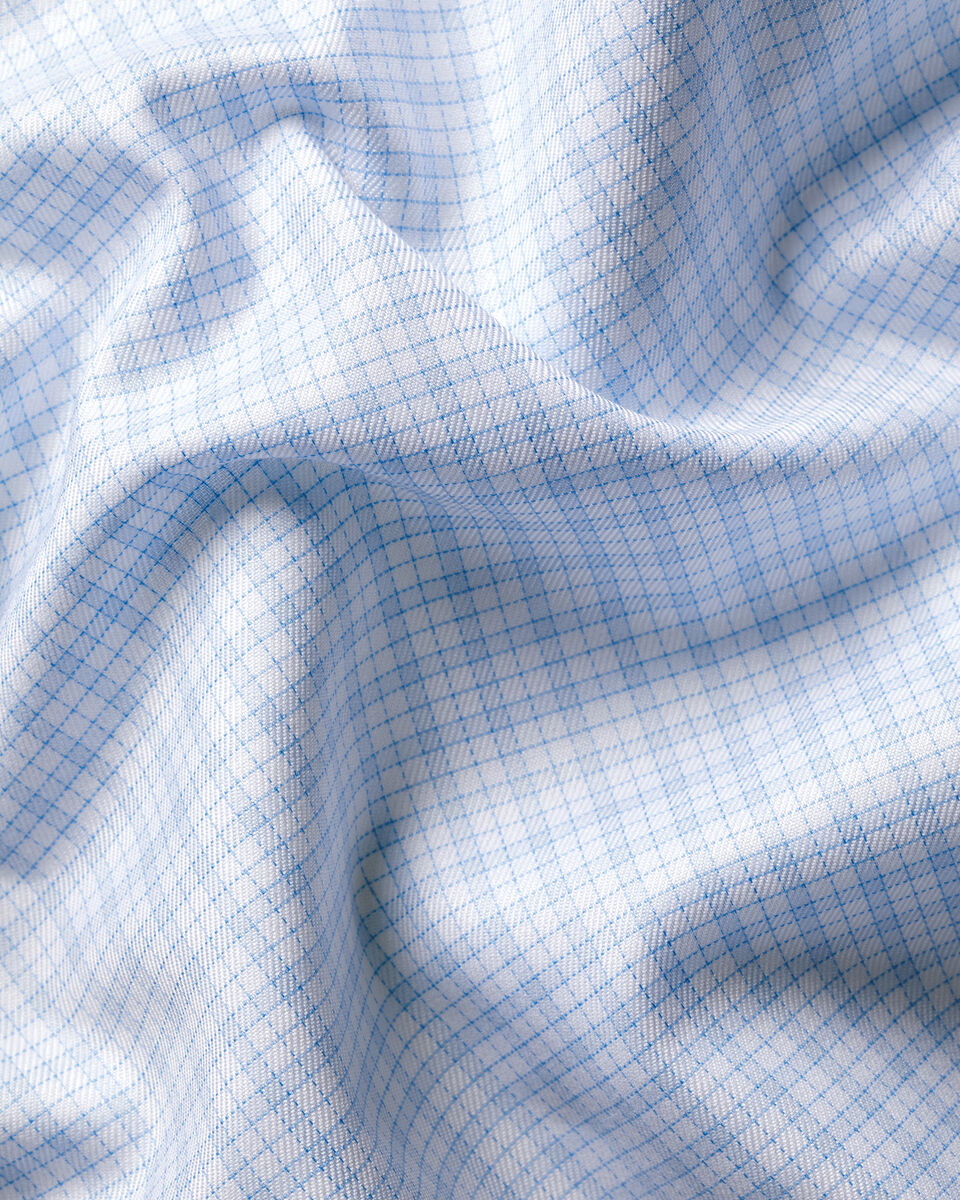 Charles Tyrwhitt Luxury Check Shirt - Light Blue