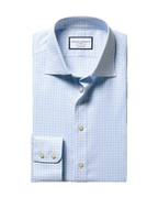 Charles Tyrwhitt Luxury Check Shirt - Light Blue