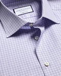 Charles Tyrwhitt Luxury Check Shirt - Lilac