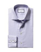 Charles Tyrwhitt Luxury Check Shirt - Lilac
