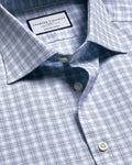 Charles Tyrwhitt Luxury Check Shirt - Indigo Blue