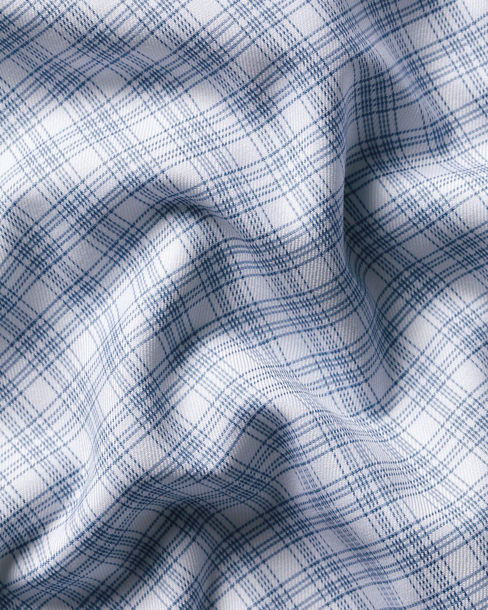 Charles Tyrwhitt Luxury Check Shirt - Indigo Blue
