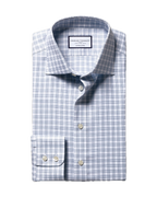 Charles Tyrwhitt Luxury Check Shirt - Indigo Blue