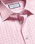 Charles Tyrwhitt Luxury Check Shirt - Pink
